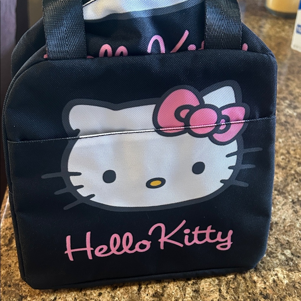 Hello Kitty Black and Pink Lunch Bag